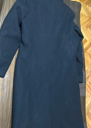 Düğmeli Siyah Erkek Midi Kaban - Görsel 7