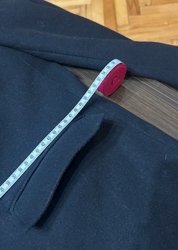 Düğmeli Siyah Erkek Midi Kaban - Görsel 5