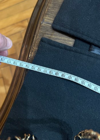 Düğmeli Siyah Erkek Midi Kaban - Görsel 6