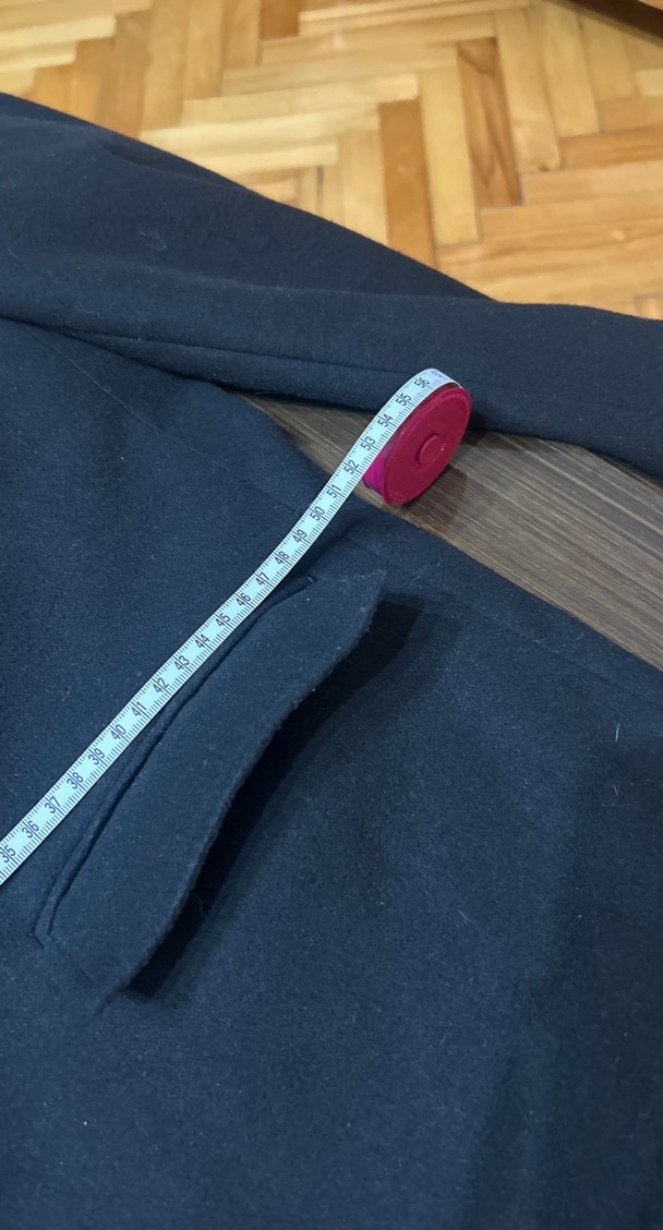 Düğmeli Siyah Erkek Midi Kaban - Görsel 5