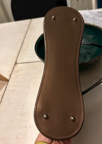 Klasik Kahverengi Deri Kadın Çanta - Görsel 9