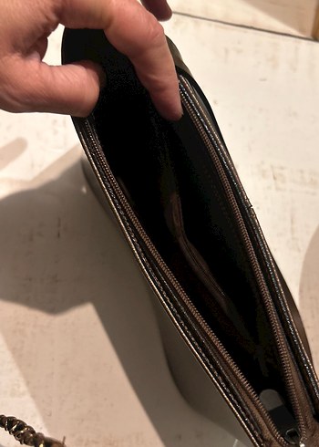 Klasik Kahverengi Deri Kadın Çanta - Görsel 7