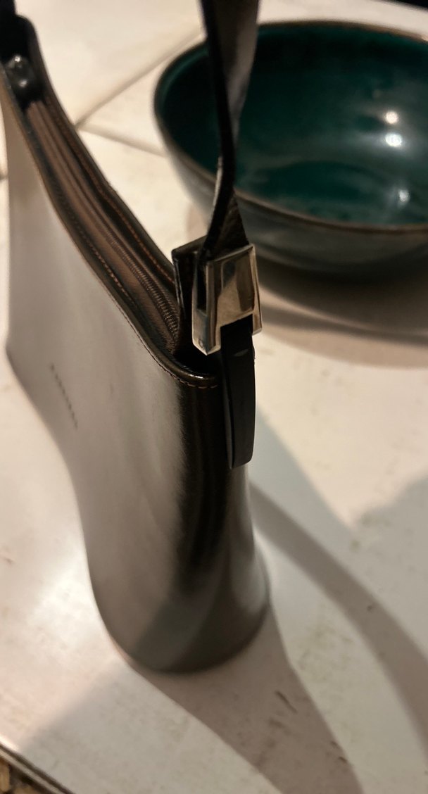 Klasik Kahverengi Deri Kadın Çanta - Görsel 5