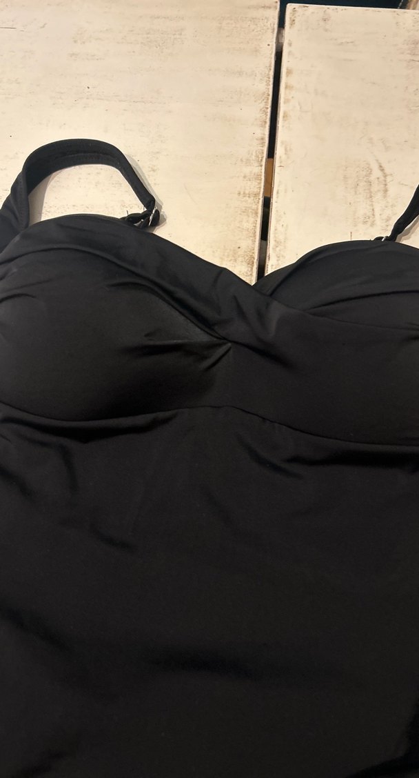 Siyah Pilili Midi Gotik Kadın Mayo - Görsel 3