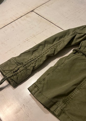 Geniş Kesim Kamuflaj Desenli Keten Erkek Ceket - Görsel 16