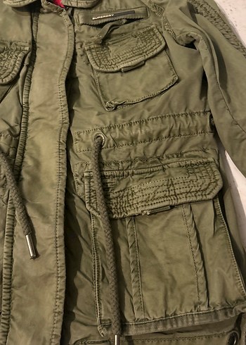 Geniş Kesim Kamuflaj Desenli Keten Erkek Ceket - Görsel 3