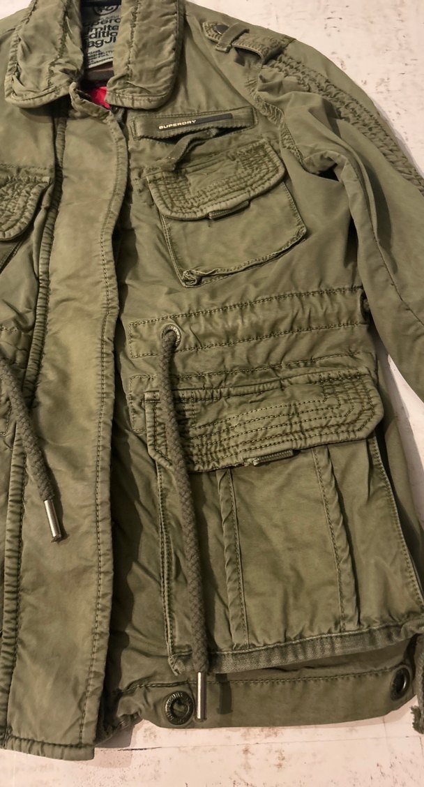 Geniş Kesim Kamuflaj Desenli Keten Erkek Ceket - Görsel 3