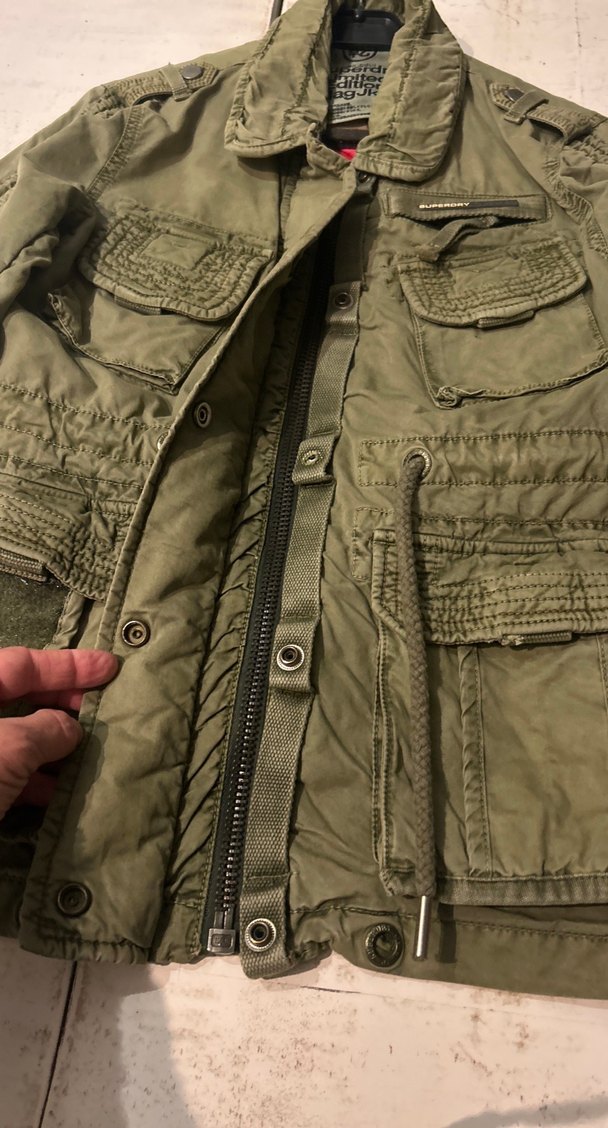 Geniş Kesim Kamuflaj Desenli Keten Erkek Ceket - Görsel 5