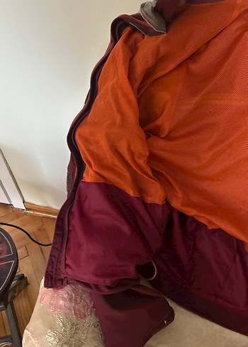 Bordo Fermuarlı Erkek Yağmurluk - Görsel 11