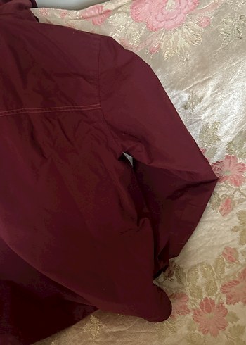 Bordo Fermuarlı Erkek Yağmurluk - Görsel 18