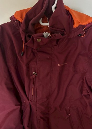 Bordo Fermuarlı Erkek Yağmurluk - Görsel 9