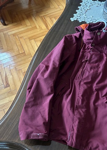 Bordo Fermuarlı Erkek Yağmurluk - Görsel 3