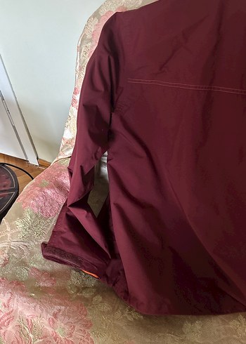 Bordo Fermuarlı Erkek Yağmurluk - Görsel 17