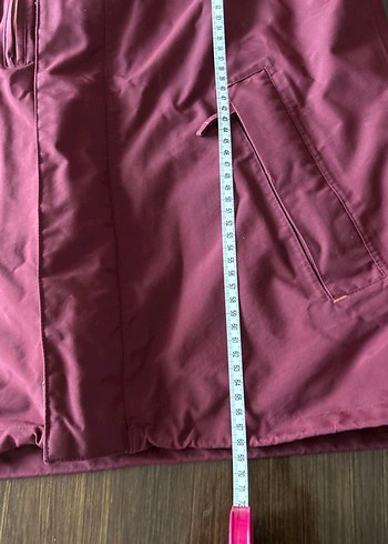 Bordo Fermuarlı Erkek Yağmurluk - Görsel 6