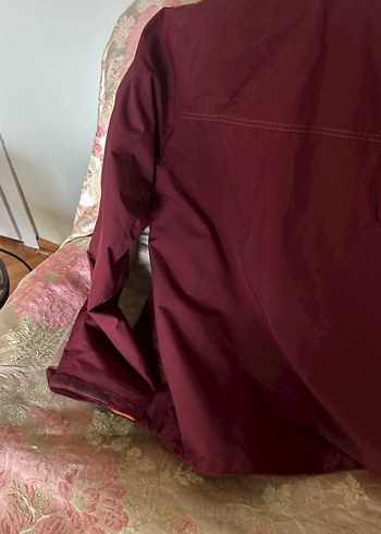 Bordo Fermuarlı Erkek Yağmurluk - Görsel 16