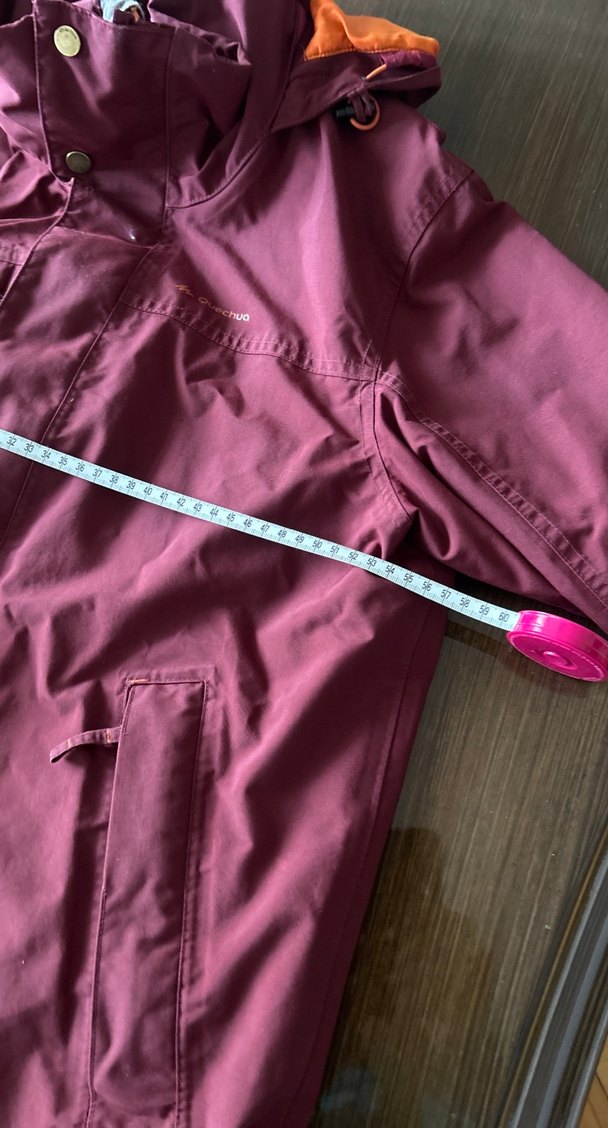 Bordo Fermuarlı Erkek Yağmurluk - Görsel 5