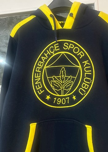 Sarı lacivertKapüşonlu Fenerbahçe Sweatshirt - Görsel 2