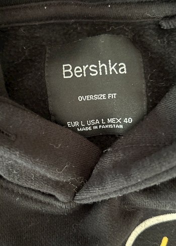 Siyah Baskılı Kapüşonlu Sweatshirt - Görsel 12