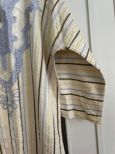 Uzun saten elbise - Görsel 6