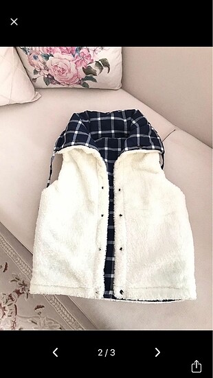 Diğer Mont yelek peluş çift taraflı
