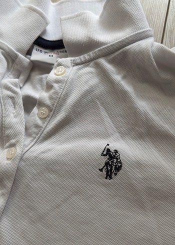 Kız Beyaz Polo Yaka Kısa Kollu Tişört - Görsel 3