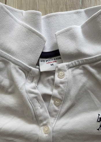 Kız Beyaz Polo Yaka Kısa Kollu Tişört - Görsel 2