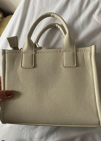 Bej Deri Fermuarlı Kadın Çanta - Görsel 3