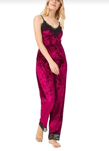 xl Beden Cottonhill Kadife Pijama Takımı