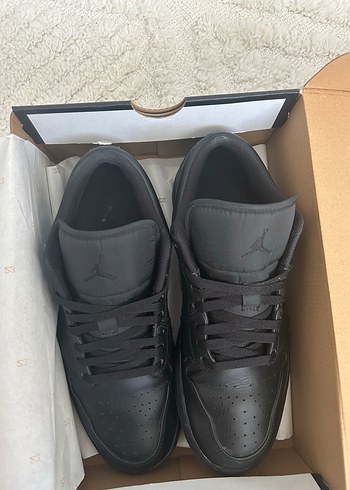 44 Beden Nike Air Jordan 1 Low Erkek Siyah Spor Ayakkabı