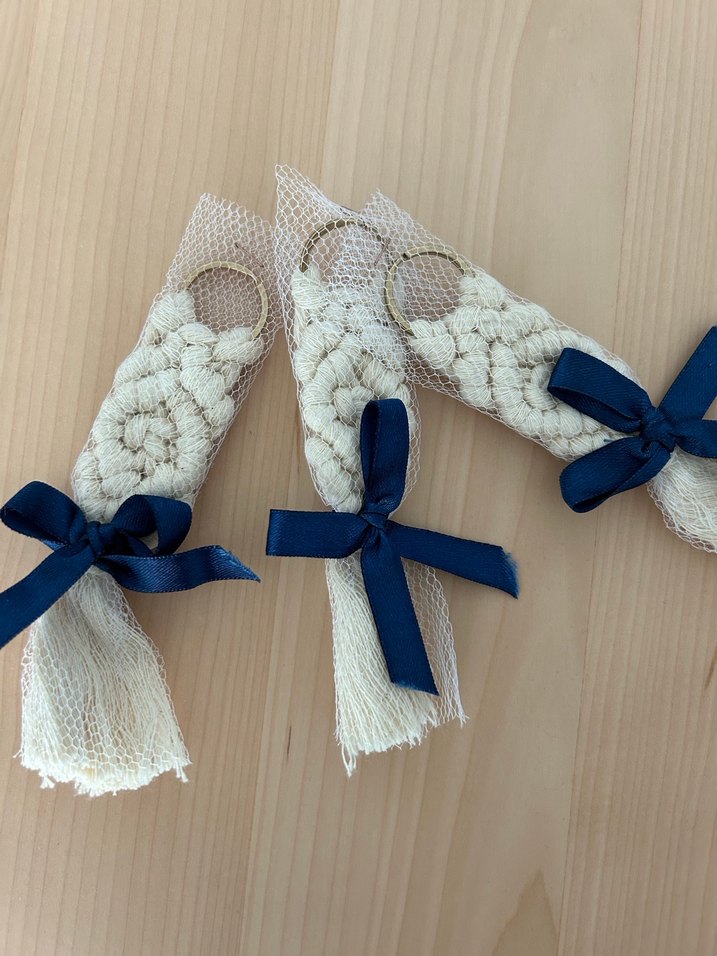 Makrome Anahtarlık 65 Adet Hediyelik Nikah Şekeri - Görsel 2