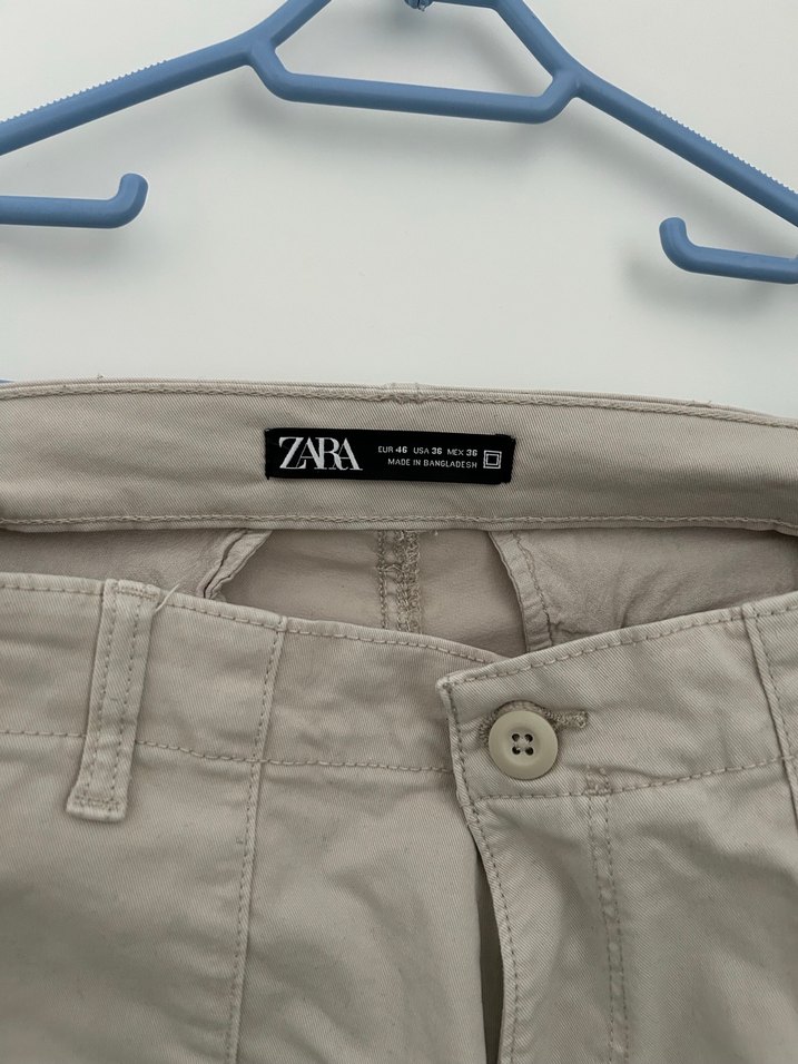 Zara Erkek Pamuklu Kargo Pantolon - Görsel 4