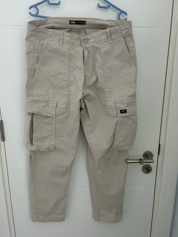 Zara Erkek Pamuklu Kargo Pantolon - Görsel 3