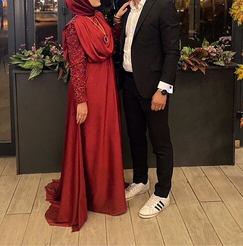 Kırmızı Kenzel Abiye