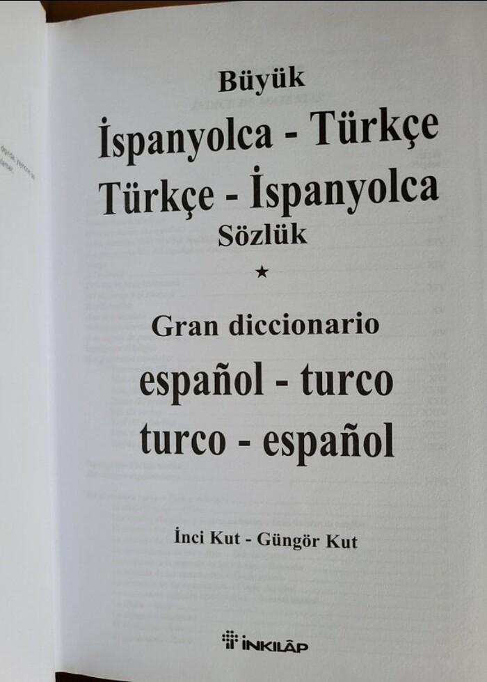 İspanyolca büyük sözlük inci kut - Görsel 4