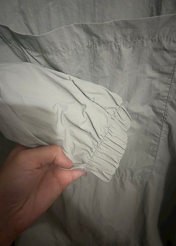 Gri Midi Kadın Yağmurluk - Görsel 2