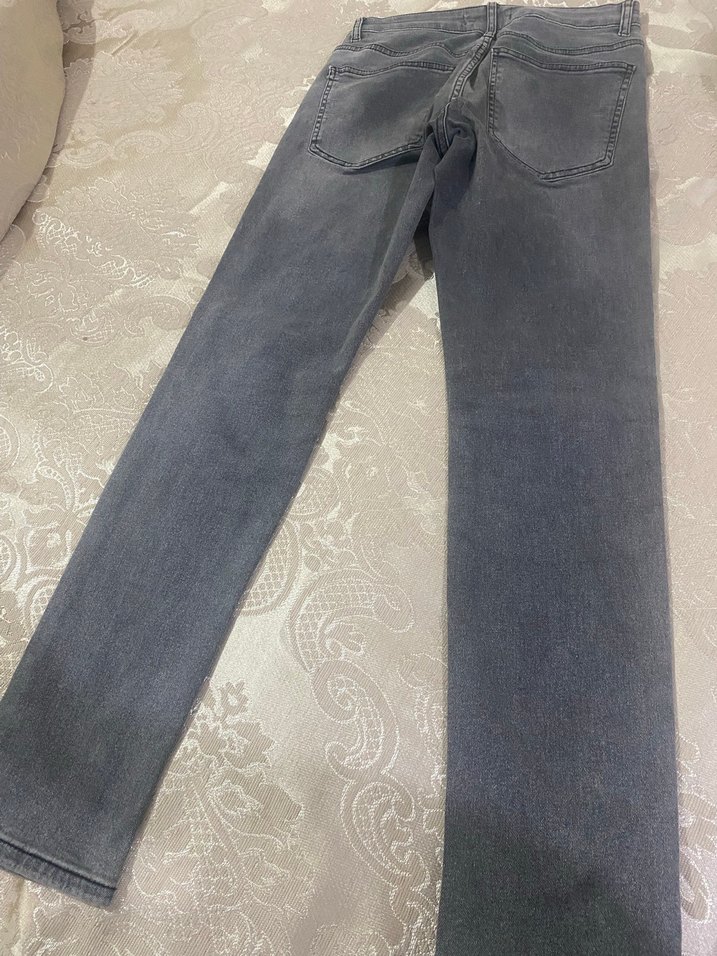 Gri Erkek Denim Jean Pantolon - Görsel 5
