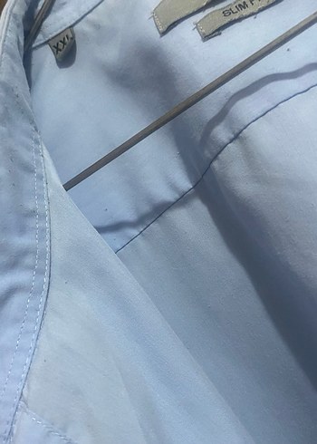 Mavi Düğmeli Erkek Gömlek - Görsel 3