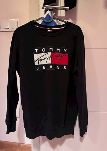 Tommy Hilfiger Tommy Hilfiger Siyah Baskılı Sweatshirt