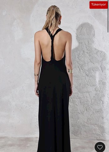 Massimo Dutti Keten Uzun Elbise