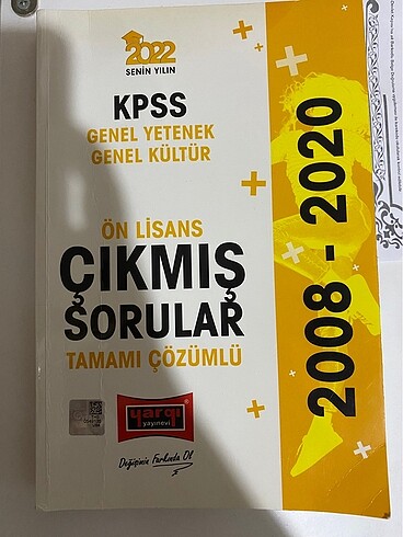 Kitap kpss Önlisans