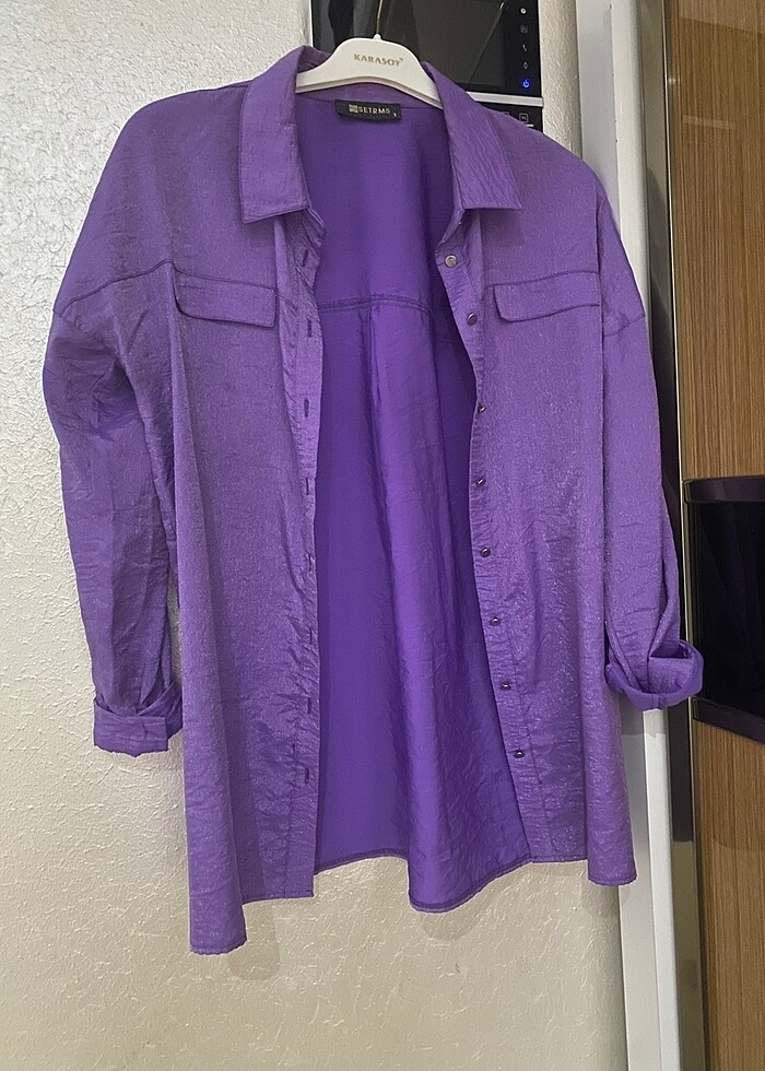 Mor gömlek - Görsel 5
