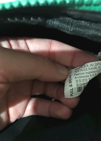 Pull and Bear Yeşil Deri Kadın Çapraz Çanta