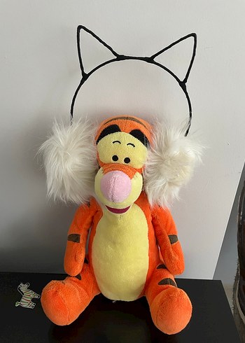 Beyaz Tüylü Kedi Kulaklı Taç - Görsel 4