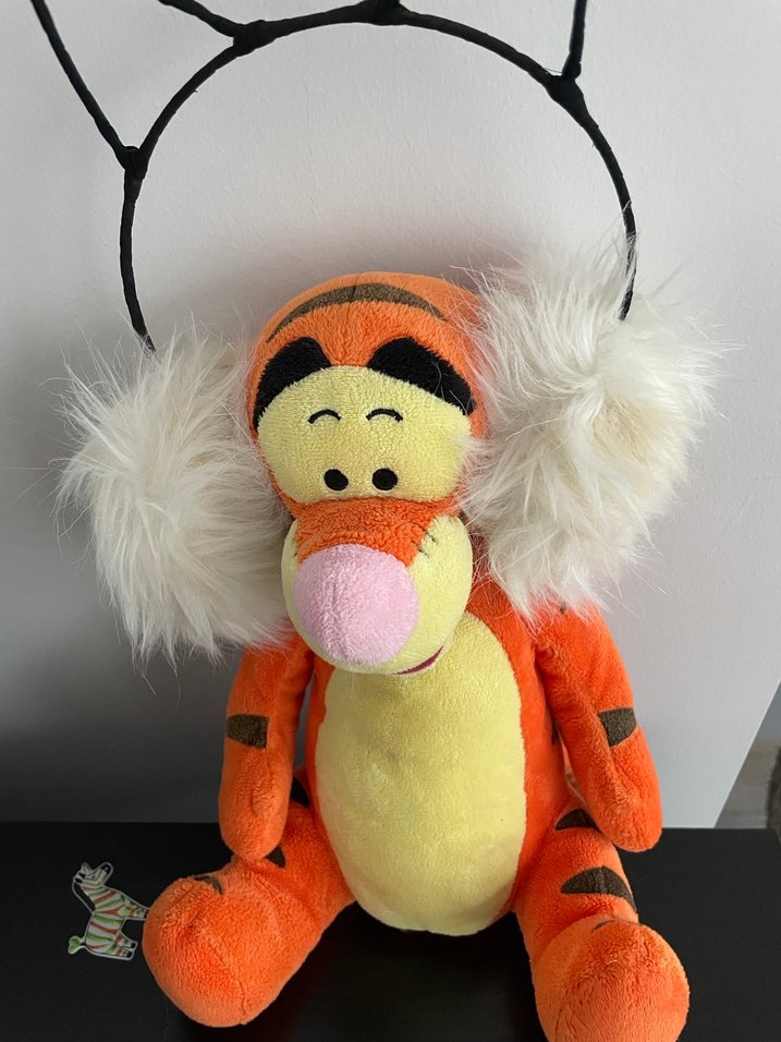 Beyaz Tüylü Kedi Kulaklı Taç - Görsel 3