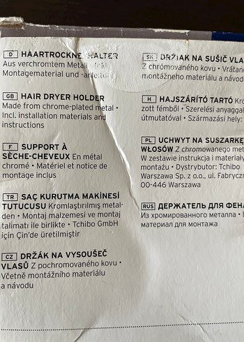 Tchibo Metal Saç Kurutma Makinesi Tutucu - Görsel 3