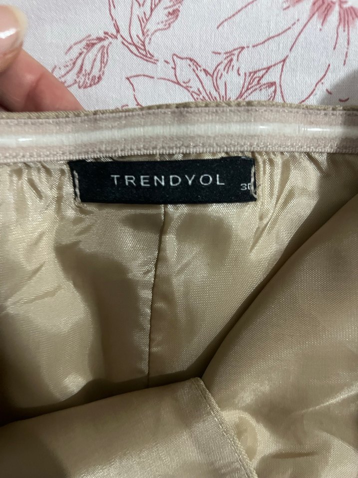 Düğmeli Straplez Bej Kadın Büstiyer - Görsel 2