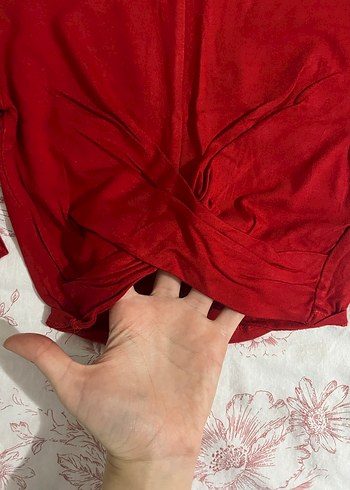 Kırmızı crop üst - Görsel 2