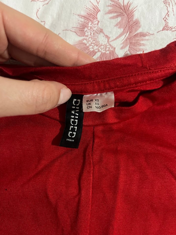 Kırmızı crop üst - Görsel 3