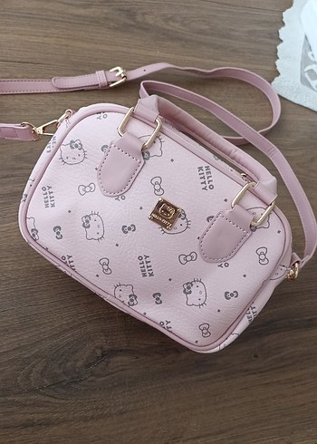Hello Kitty Pembe Baskılı Kadın Omuz Hello Kitty Çantası