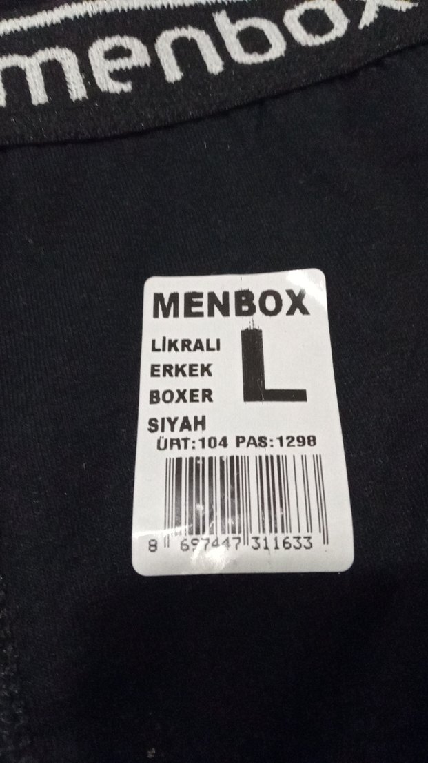 Erkek Siyah Slim Fit Midi Boxer - Görsel 2